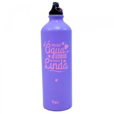 Garrafa Roxa Alumínio Linda 750ml