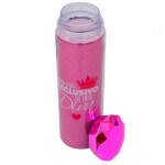 Garrafa Tampa Diamante Rosa 500ml