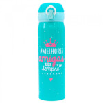 Garrafa Térmica Verde Melhores Amigas Para Sempre 400ml