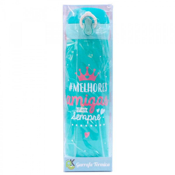 Garrafa Térmica Verde Melhores Amigas Para Sempre 400ml