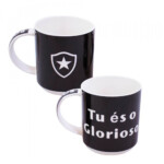 Conjunto Botafogo Com 2 Canecas De Porcelana 270ml