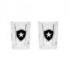 Conjunto Botafogo Com 2 Copos De Vidro Para Shot 70ml