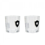 Conjunto Botafogo Com 2 Copos De Vidro Para Shot 70ml