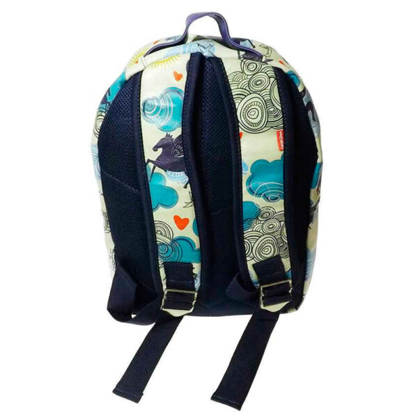 Mochila Sonho Bege Couro Sintético 40x31cm