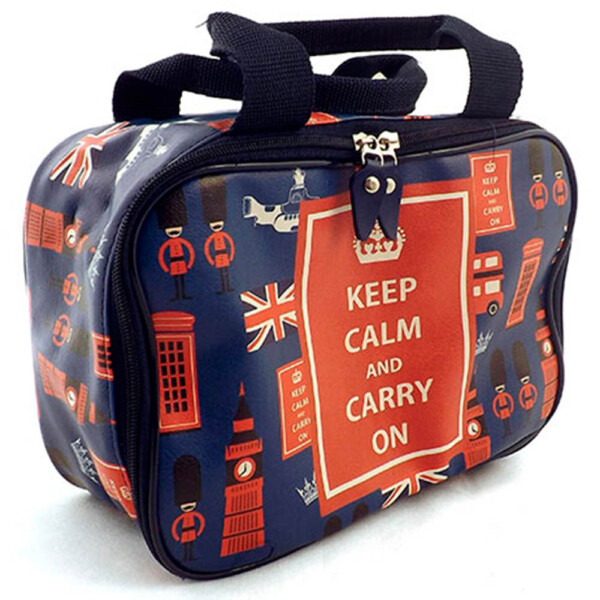 Necessaire Bolsinha London Forever Azul