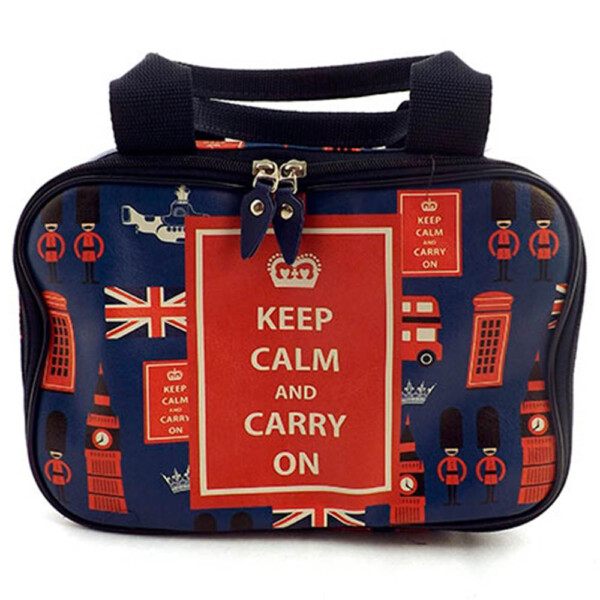 Necessaire Bolsinha London Forever Azul
