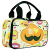 Necessaire Bolsinha Mustache Couro 30x20cm