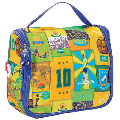 Necessaire Brasil Do Futebol Com Ganchinho