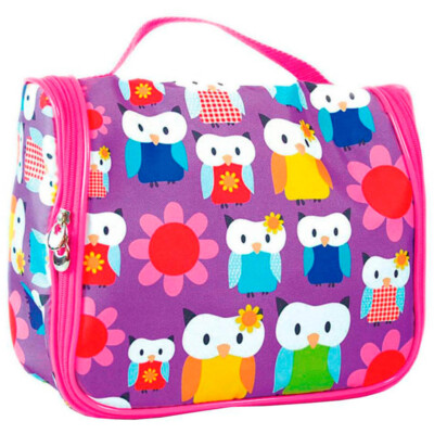 Necessaire Coruja Colorida Com Ganchinho