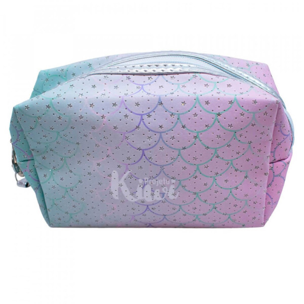 Necessaire Escamas Sereias Acredito Nos Seus Sonhos 13x8x20cm