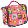 Necessaire Gatos De Família Rosa Com Gancho