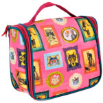 Necessaire Gatos De Família Rosa Com Gancho