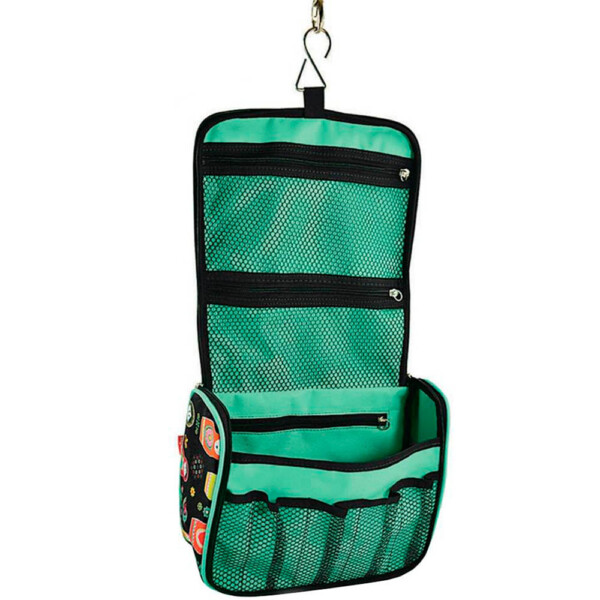 Necessaire Matrioska Preta Com Ganchinho
