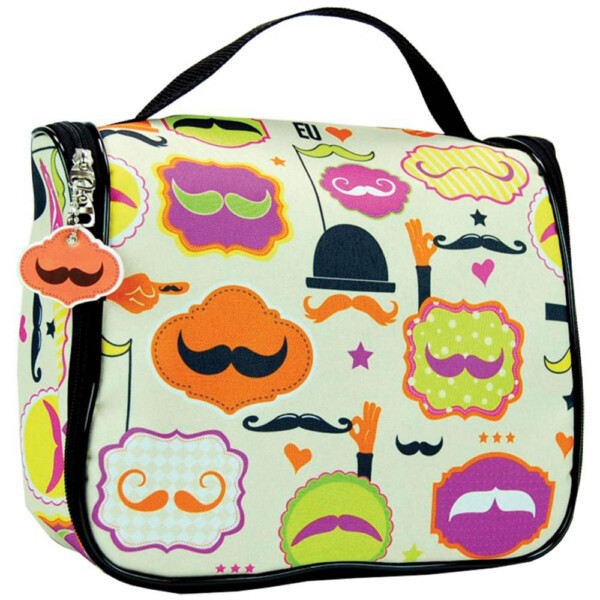 Necessaire Mustache Com Ganchinho