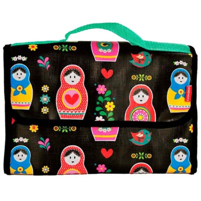 Necessaire Para Viagens Matrioska Preta