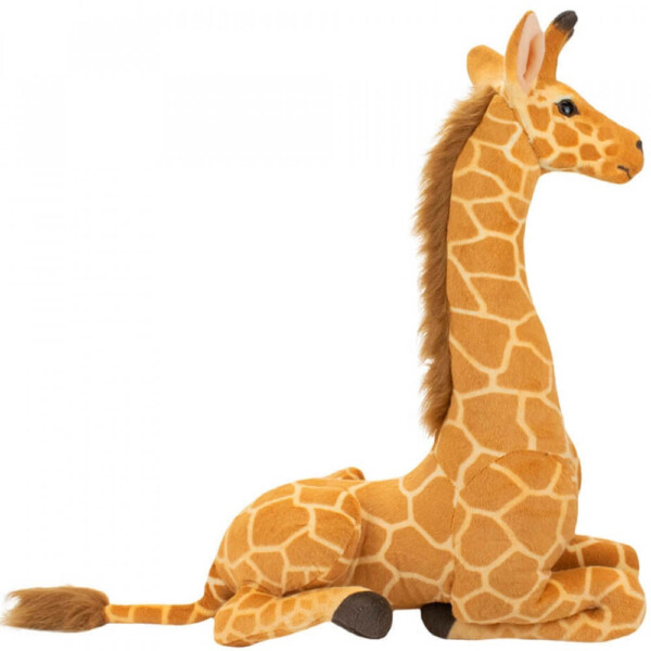 Pelúcia Girafa Realista Deitada 62cm
