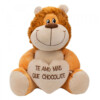 Pelúcia Leão Coração Amo Mais Que Chocolate 36cm