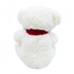 Pelúcia Urso Branco Cachecol Vermelho 35cm