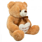 Pelúcia Urso Coração Amo Mais Que Chocolate 56cm