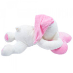 Pelúcia Urso Dormindo Coração Rosa 46cm
