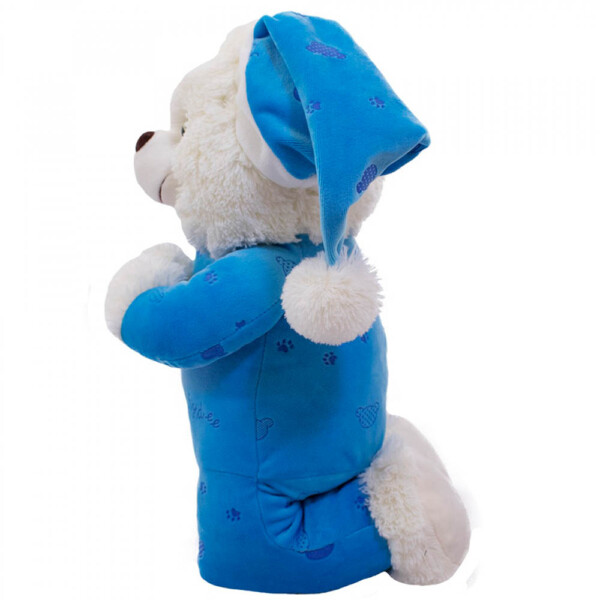 Pelúcia Urso Que Reza Pijama Azul Escuro