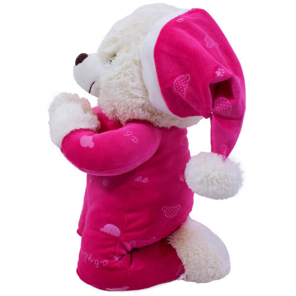 Pelúcia Urso Que Reza Pijama Pink