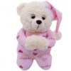 Pelúcia Urso Que Reza Pijama Rosa Claro