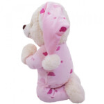 Pelúcia Urso Que Reza Pijama Rosa Claro