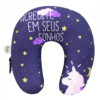 Almofada De Pescoço Unicórnio Acredite Em Seus Sonhos 32x32cm