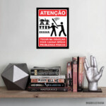 Placa Decorativa Atenção Coleção 229
