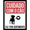 Placa Decorativa Cão Com Sentimento 214