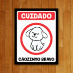 Placa Decorativa Cãozinho Bravo 246