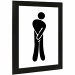 Placa Decorativa Cavalheiro Braços Cruzados 15×21 8005