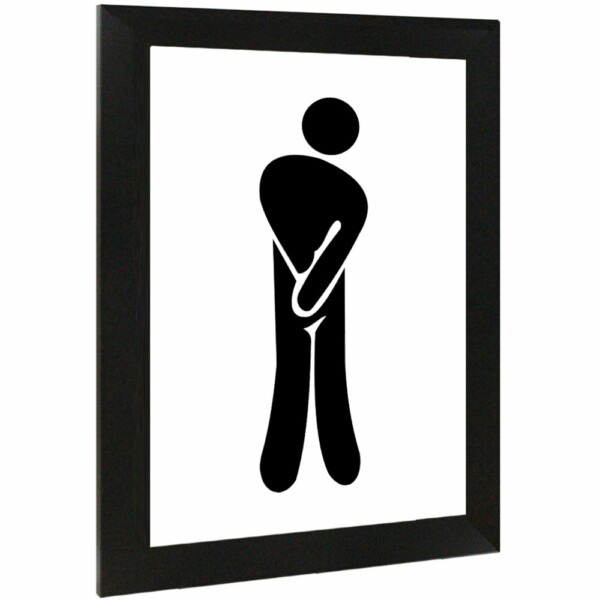 Placa Decorativa Cavalheiro Braços Cruzados 15×21 8005