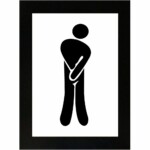 Placa Decorativa Cavalheiro Braços Cruzados 15×21 8005