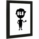 Placa Decorativa Cavalheiro Ele 15×21 8009