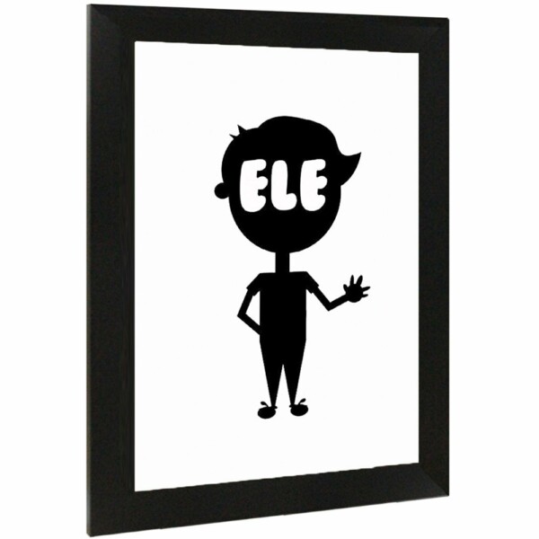 Placa Decorativa Cavalheiro Ele 15×21 8009