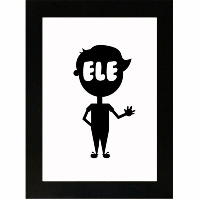 Placa Decorativa Cavalheiro Ele 15x21 8009