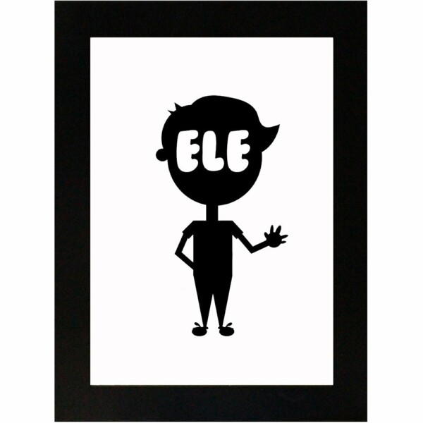 Placa Decorativa Cavalheiro Ele 15×21 8009
