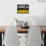 Placa Decorativa Cerveja é A Resposta 201