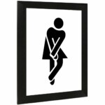 Placa Decorativa Dama Braços Cruzados 15×21 8004
