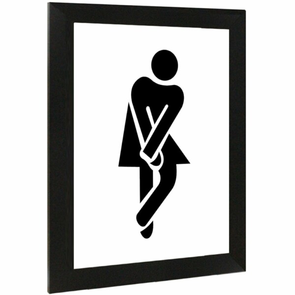 Placa Decorativa Dama Braços Cruzados 15×21 8004