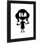 Placa Decorativa Dama Ela 15×21 8008