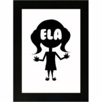 Placa Decorativa Dama Ela 15×21 8008