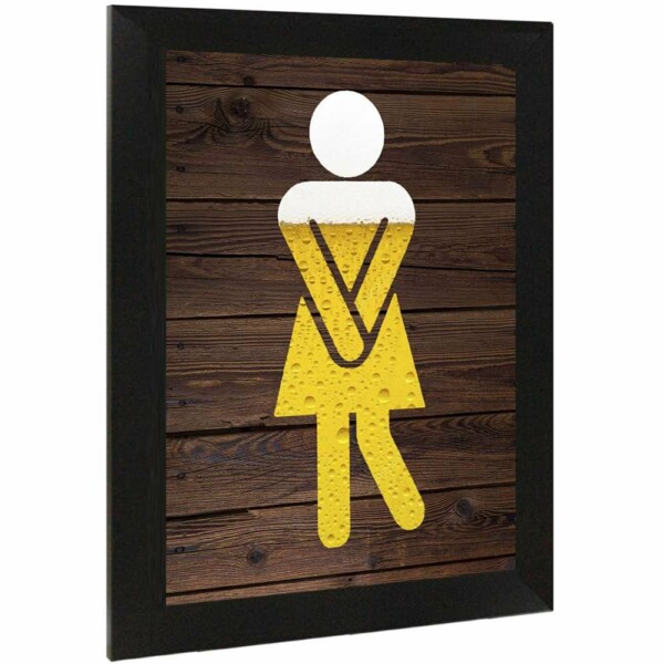 Placa Decorativa Fluxo Intenso Dama 15×21 8002