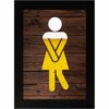 Placa Decorativa Fluxo Intenso Dama 15x21 8002