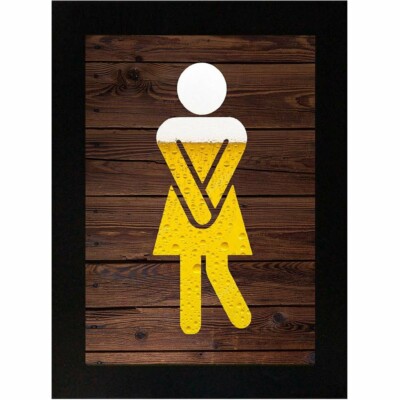 Placa Decorativa Fluxo Intenso Dama 15x21 8002
