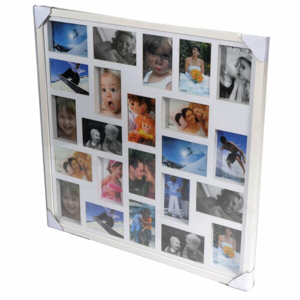 Porta Retrato 70×70 para 23 Fotos Branco PN23