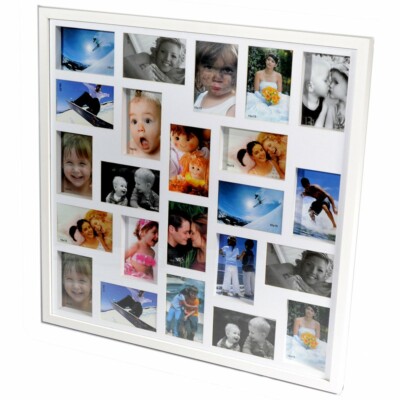 Porta Retrato 70x70 para 23 Fotos Branco PN23