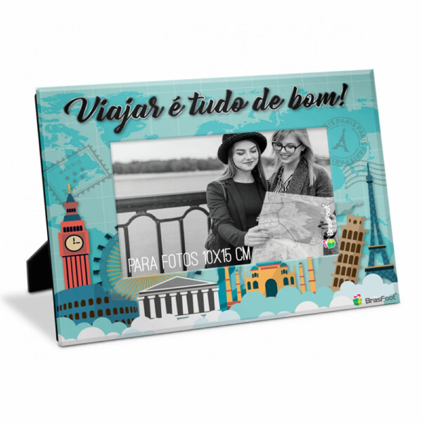 Porta Retrato Viajar é Tudo de Bom 10×15